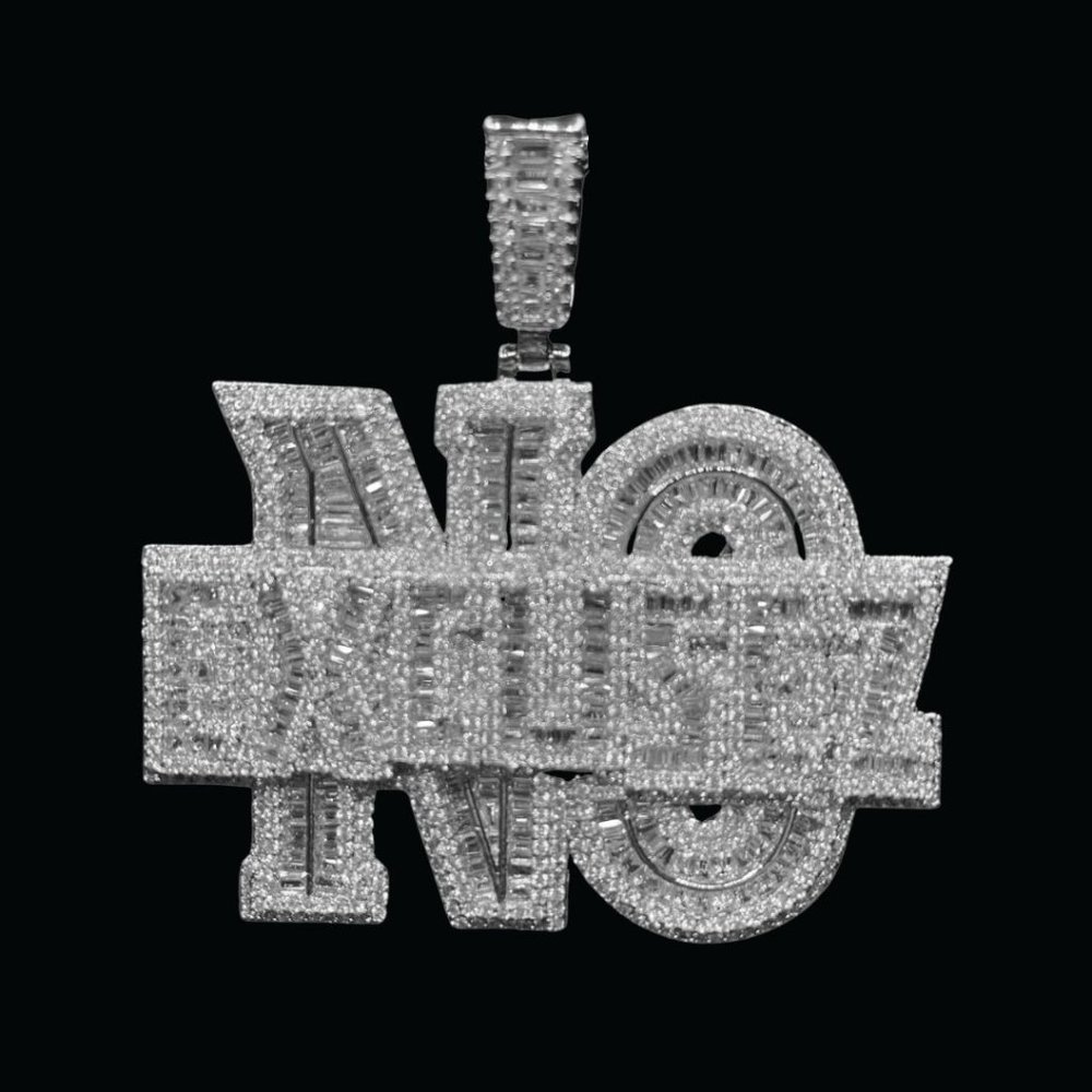 No Excuse Trend Hip Hop Style Iced Out Letters Pendant
